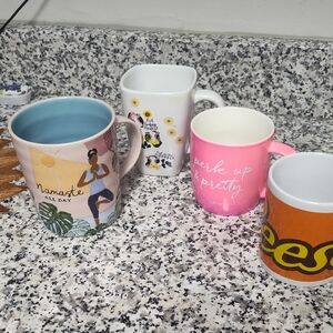 Colorful Assorted Mugs Set